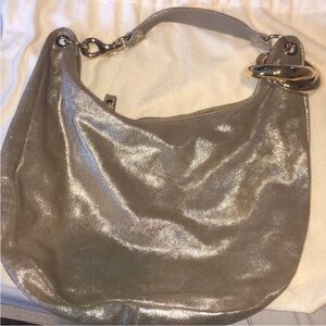 Jimmy Choo Gold Hobo Bag